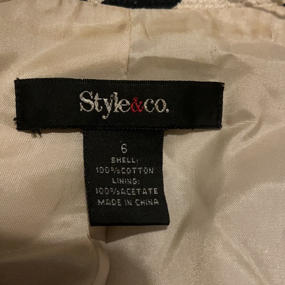 Exquisite Style & Co. Lined Blazer Size 6 - Picture 3 of 5